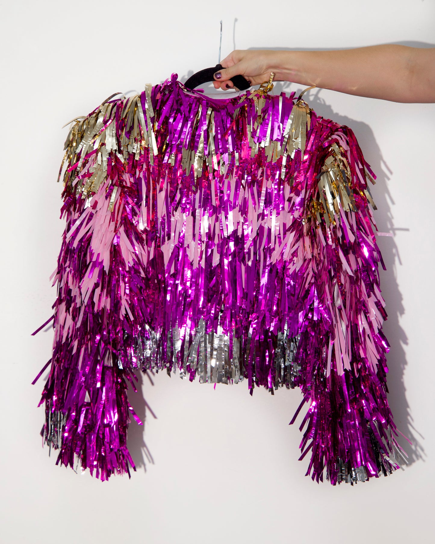Mixed Pink Tinsel Jacket