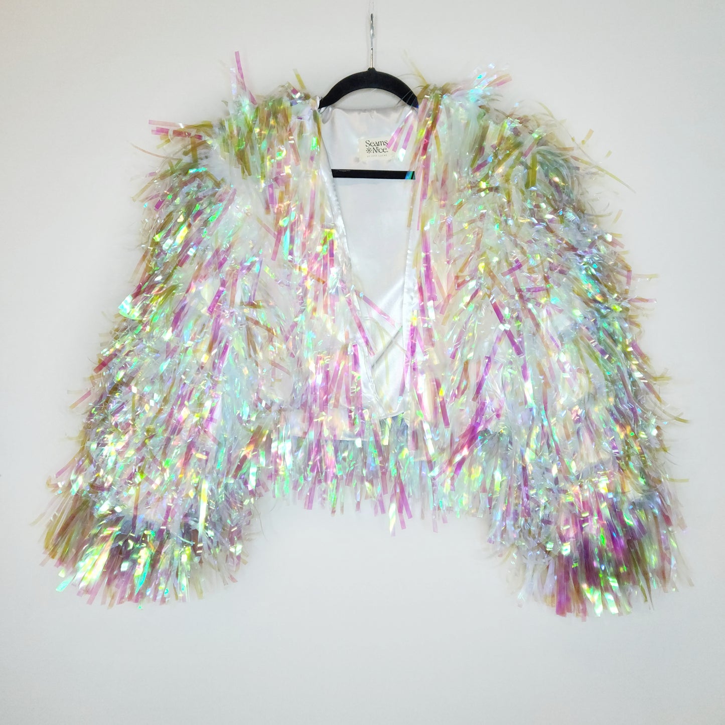 Pink & Green Translucent Tinsel Jacket