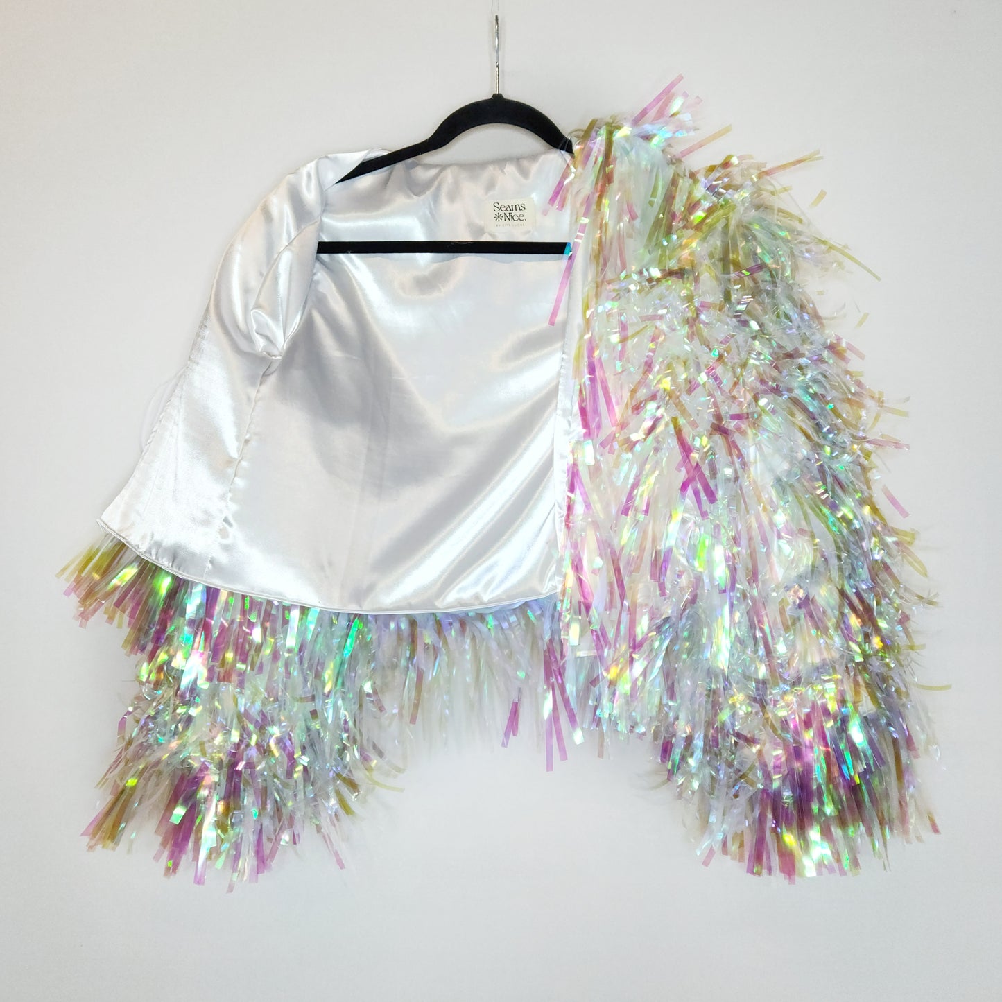 Pink & Green Translucent Tinsel Jacket