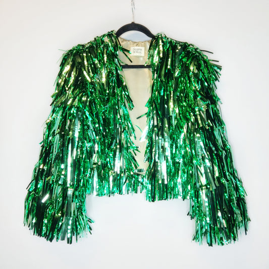 Metallic Green Tinsel Jacket