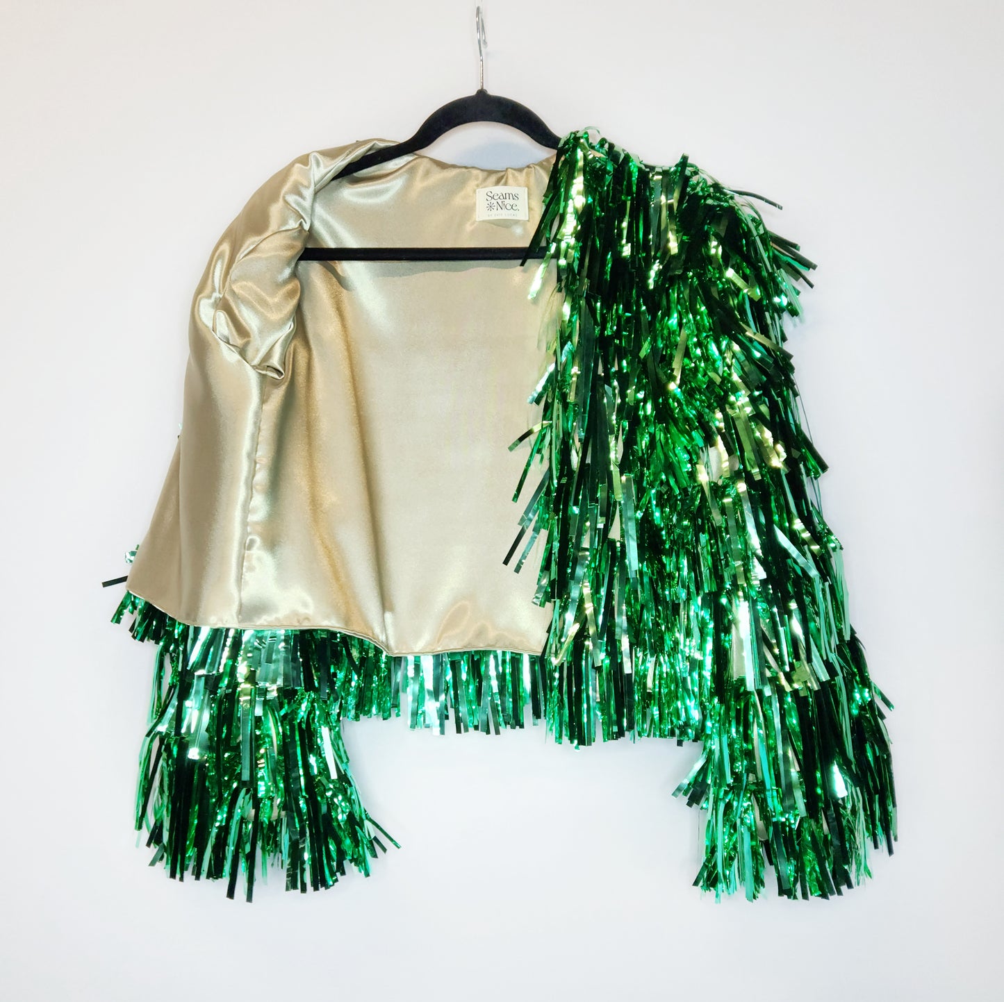 Metallic Green Tinsel Jacket