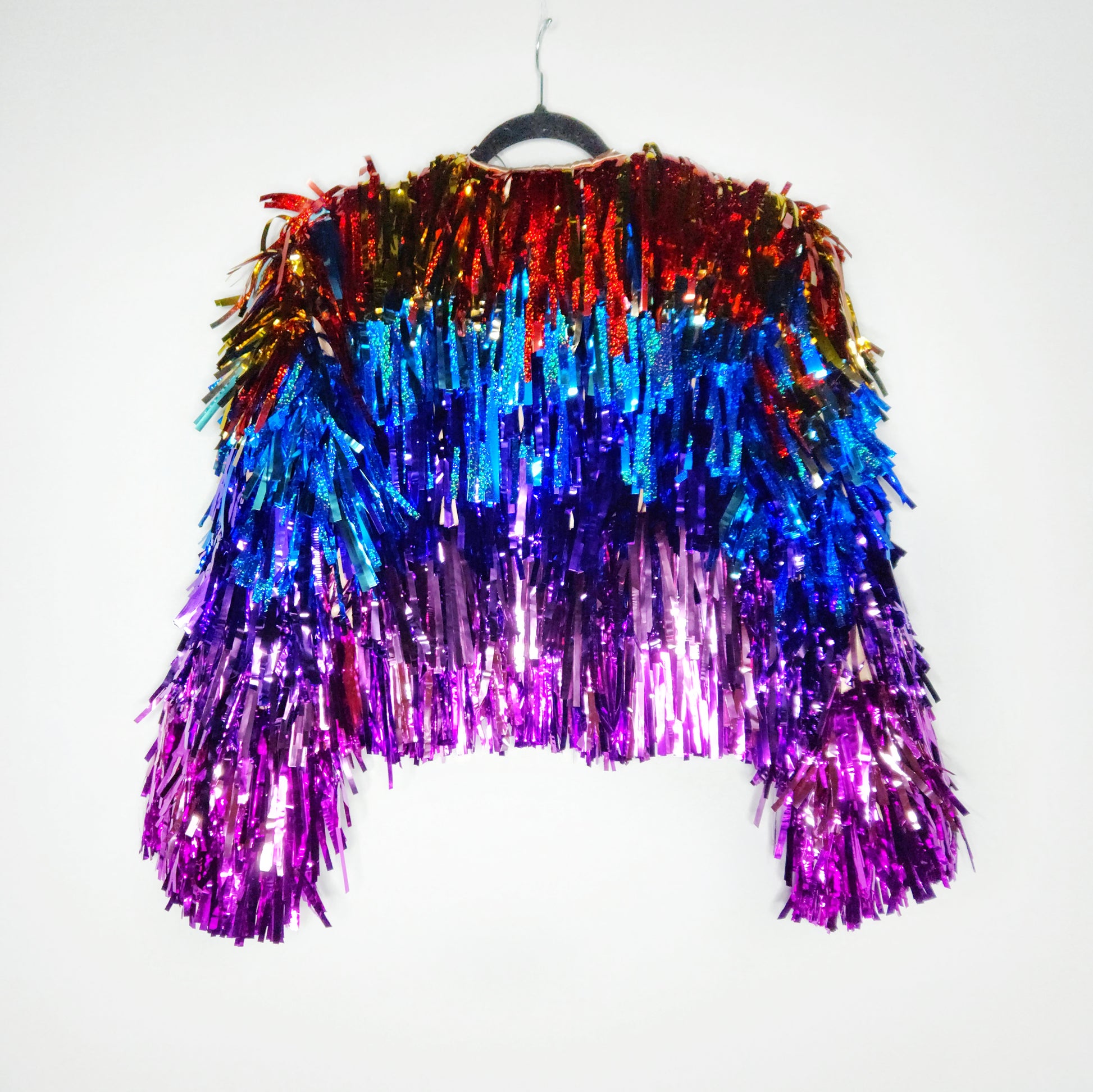 Purples & Rainbow Ombre Tinsel Jacket – Seams Nice