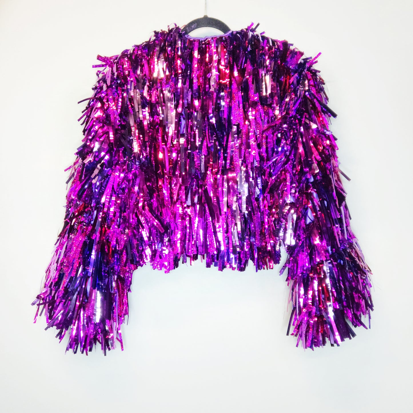 Pink & Purple Glitter Tinsel Jacket