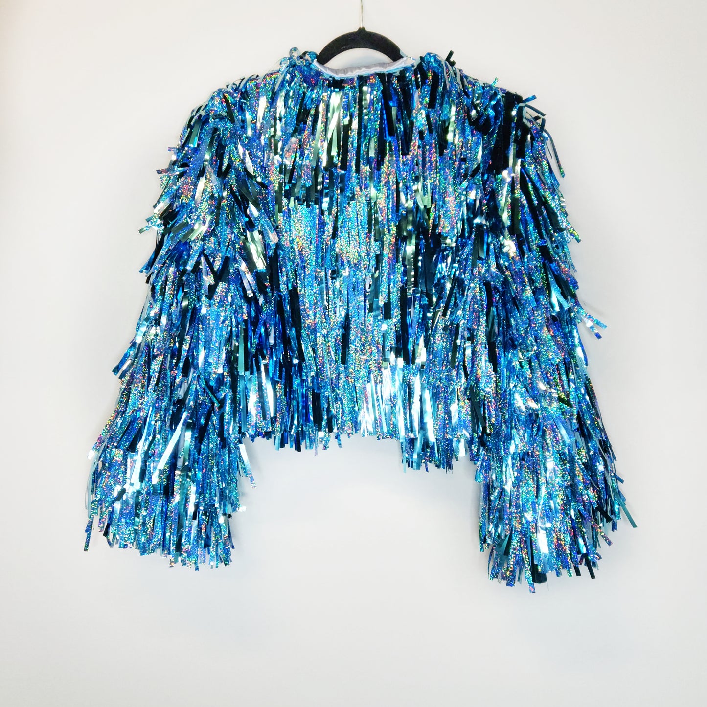 Light Blue & Glitter Tinsel Jacket