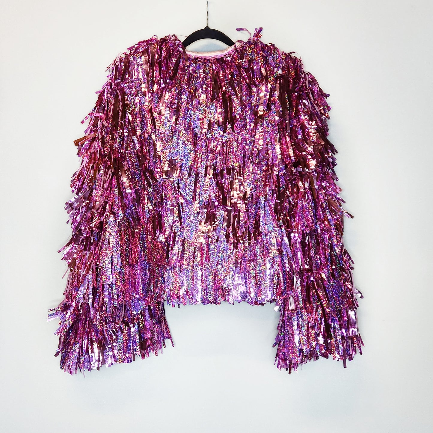 Light Pink & Glitter Tinsel Jacket