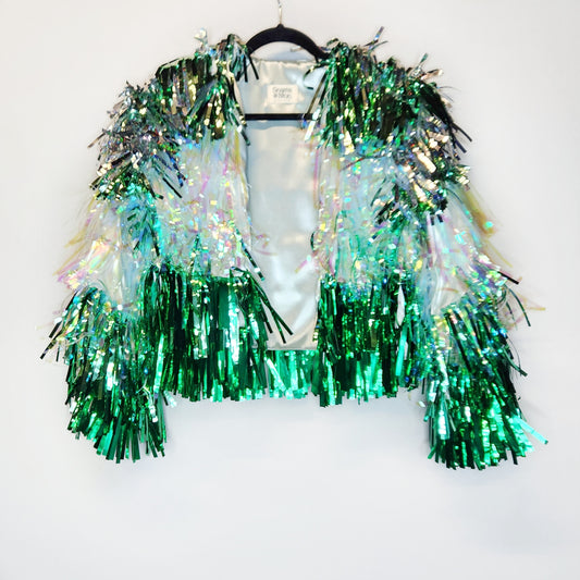 Minty Greens Tinsel Jacket