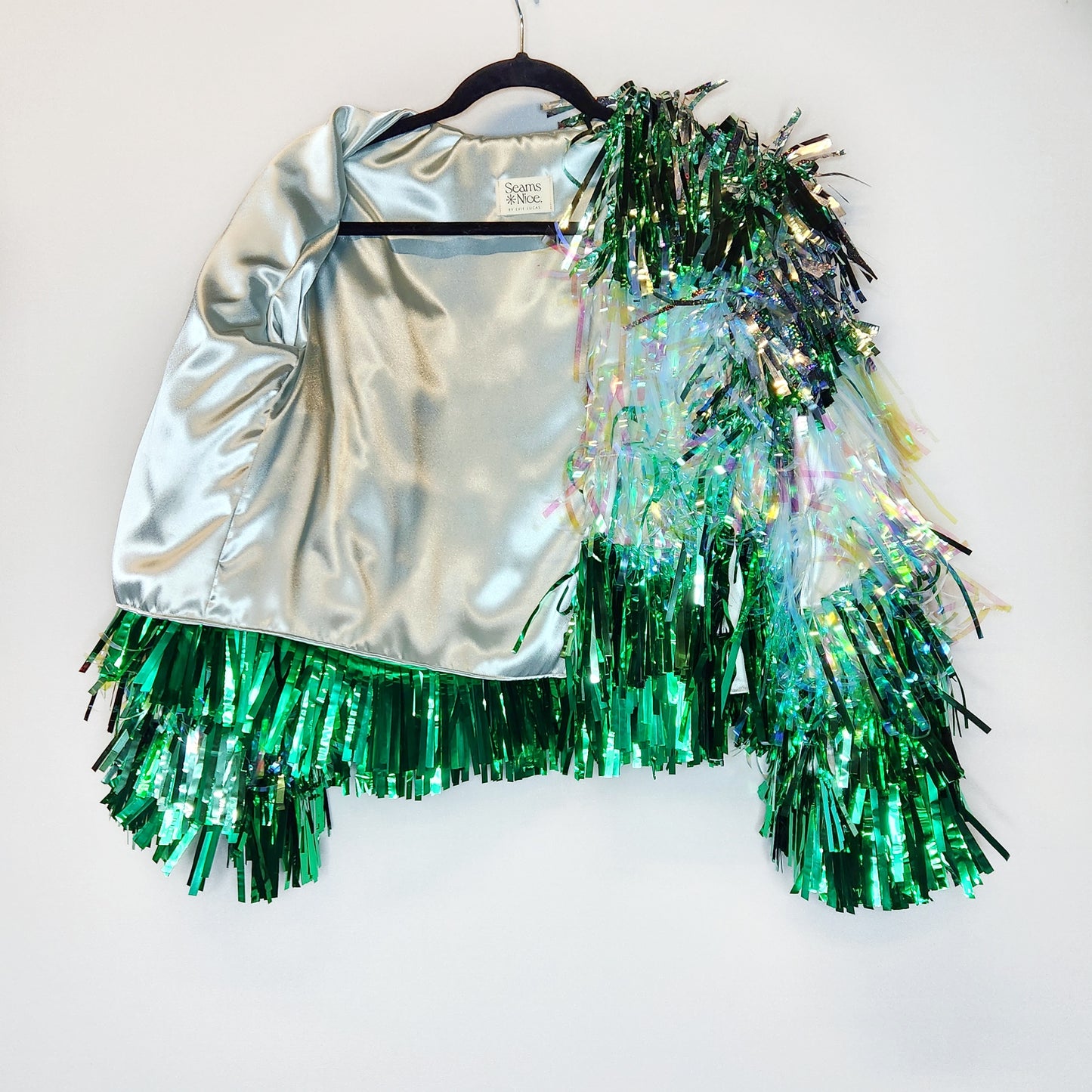 Minty Greens Tinsel Jacket