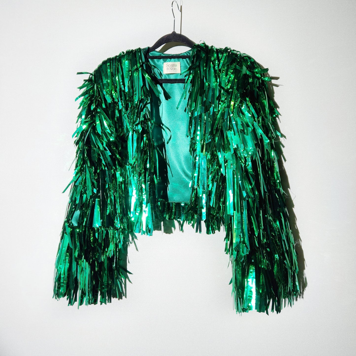 Metallic Green Tinsel Jacket