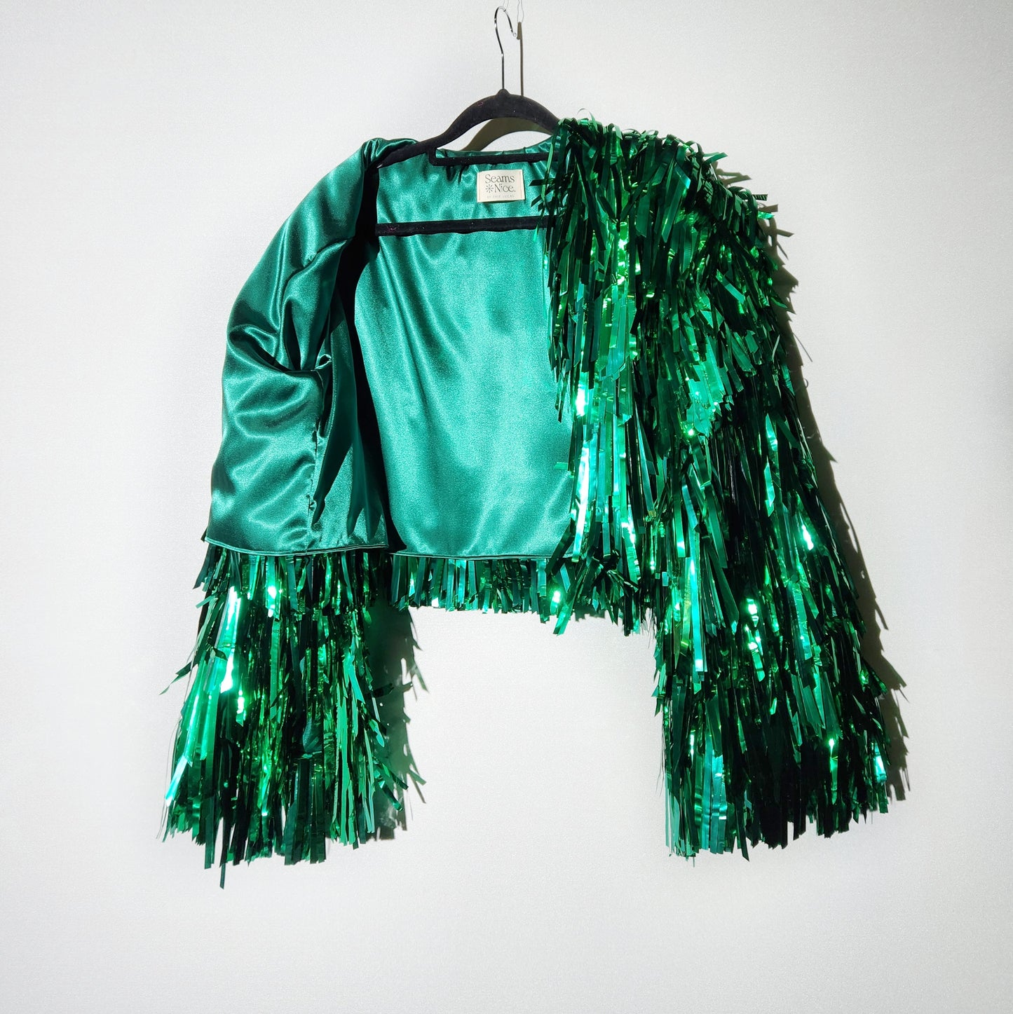 Metallic Green Tinsel Jacket