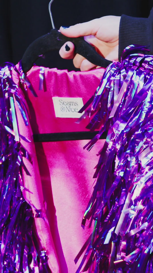Pink Rainbow Tinsel Jacket