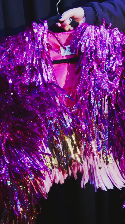 Pink Mixed Tinsel Jacket