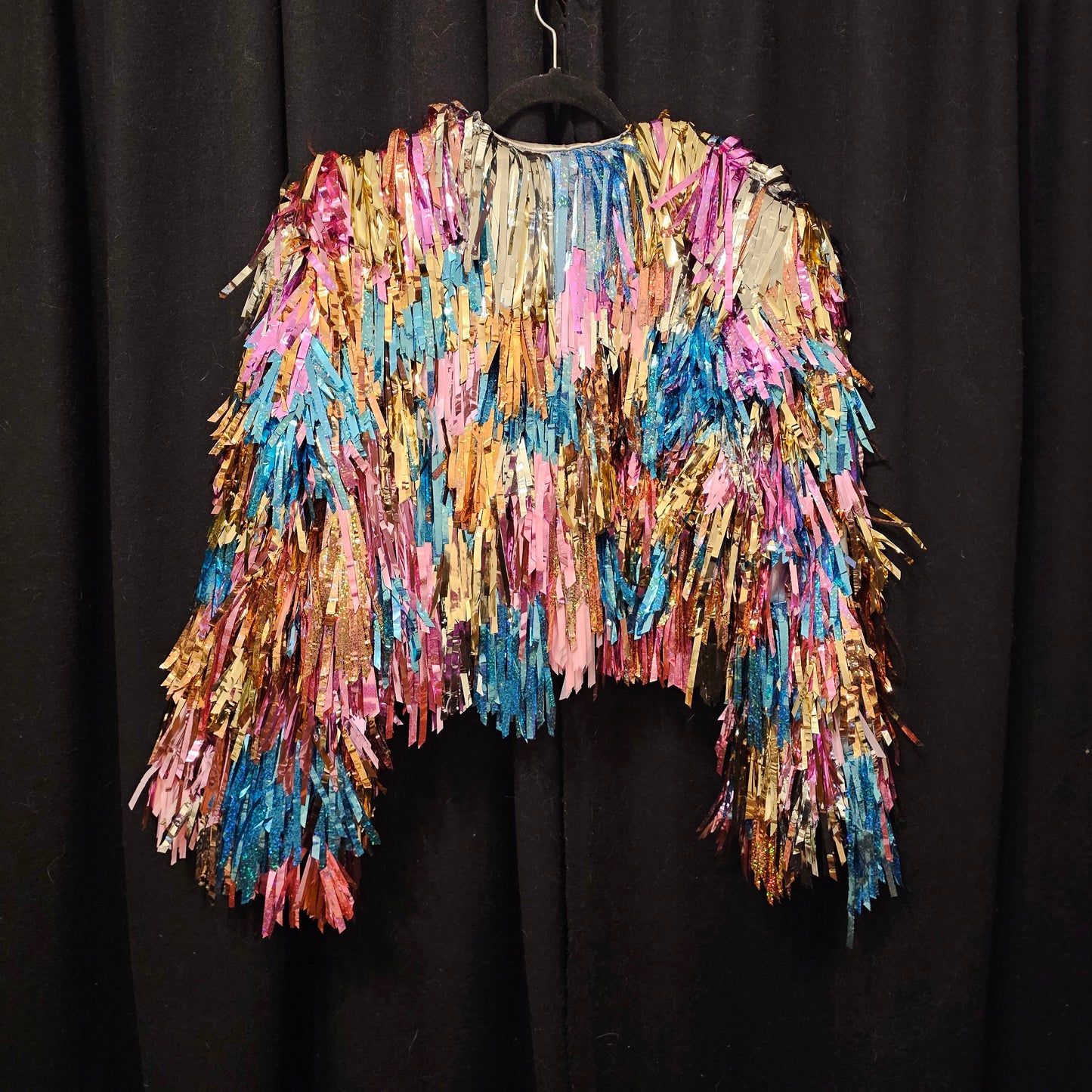 Pink & Blue Multi Tinsel Jacket