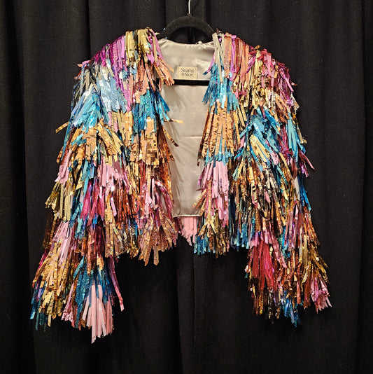 Pink & Blue Multi Tinsel Jacket