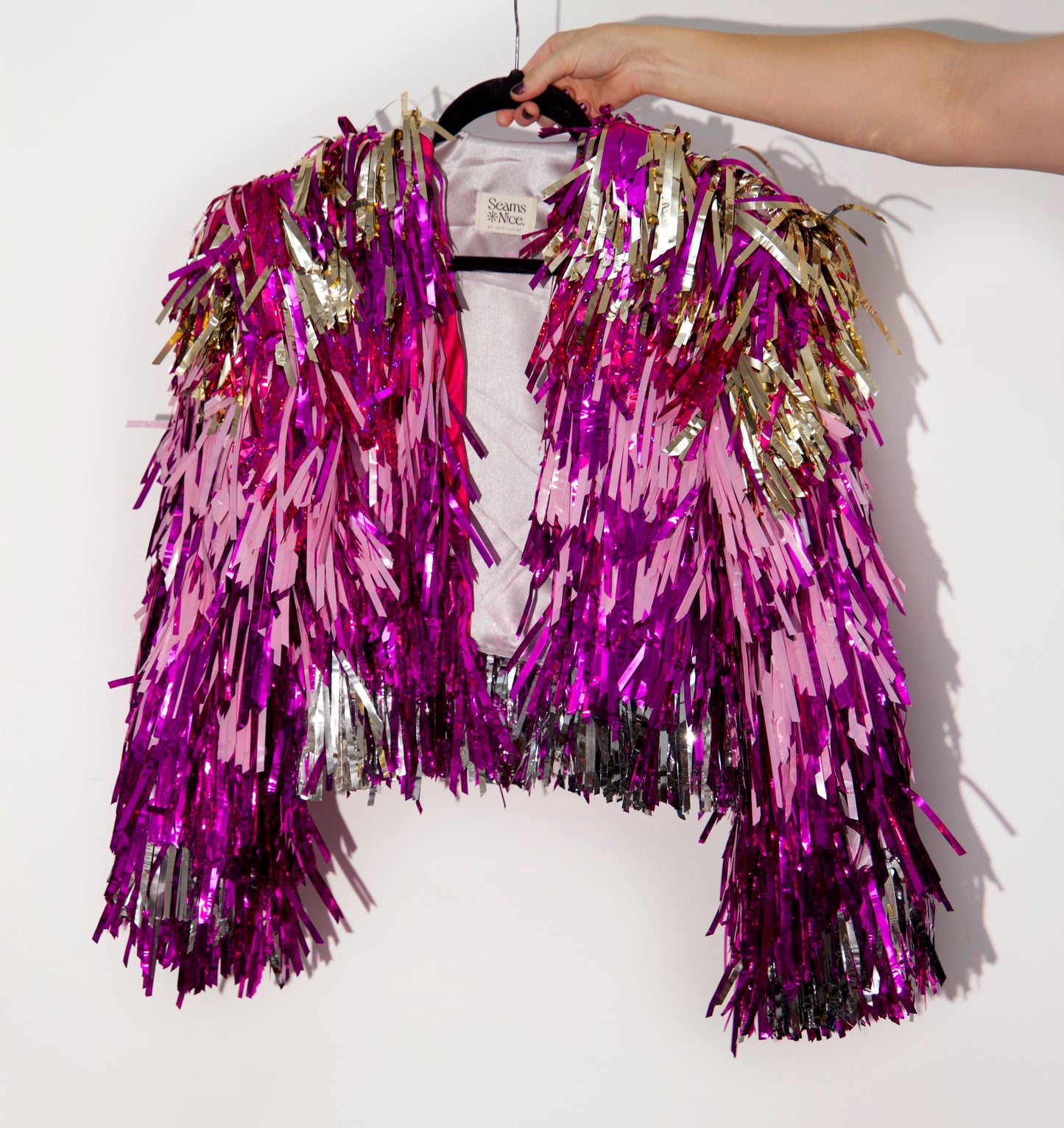 Mixed Pink Tinsel Jacket