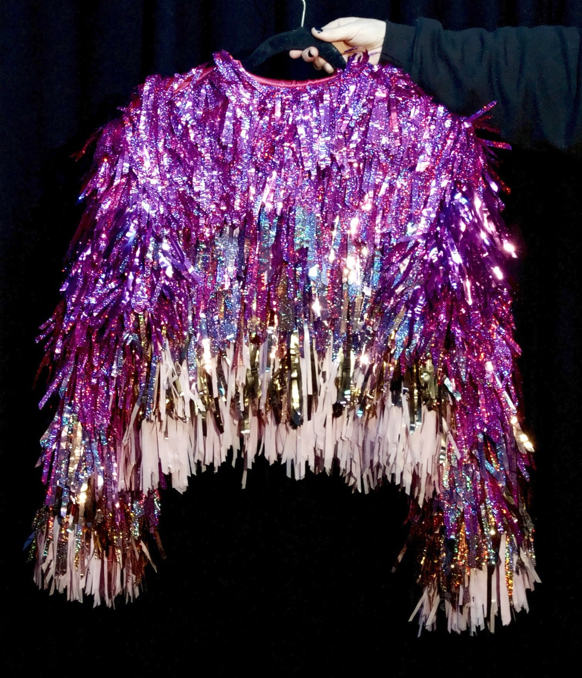 Pink Mixed Tinsel Jacket