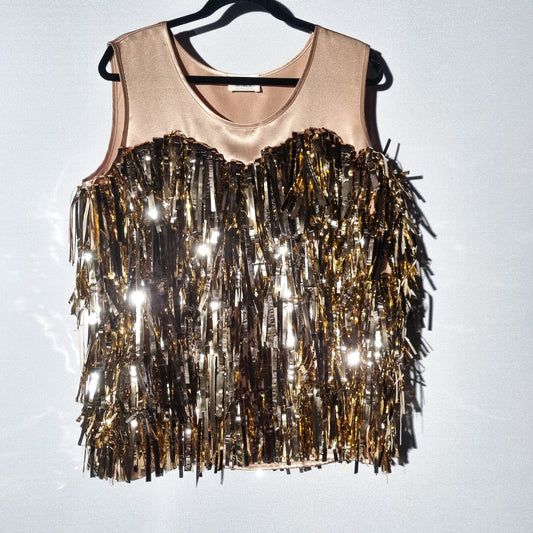 Metallic Gold Shine Tank