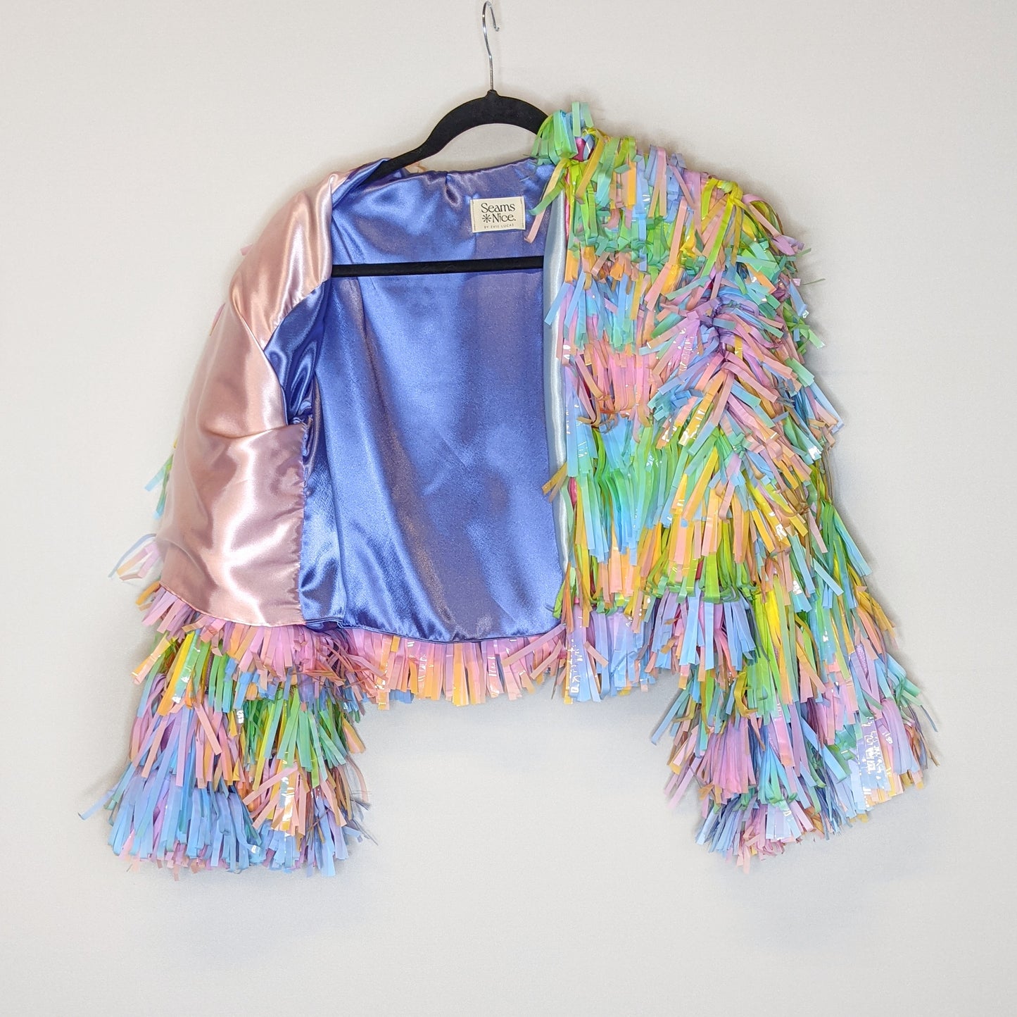 Pastel Rainbow Tinsel Jacket