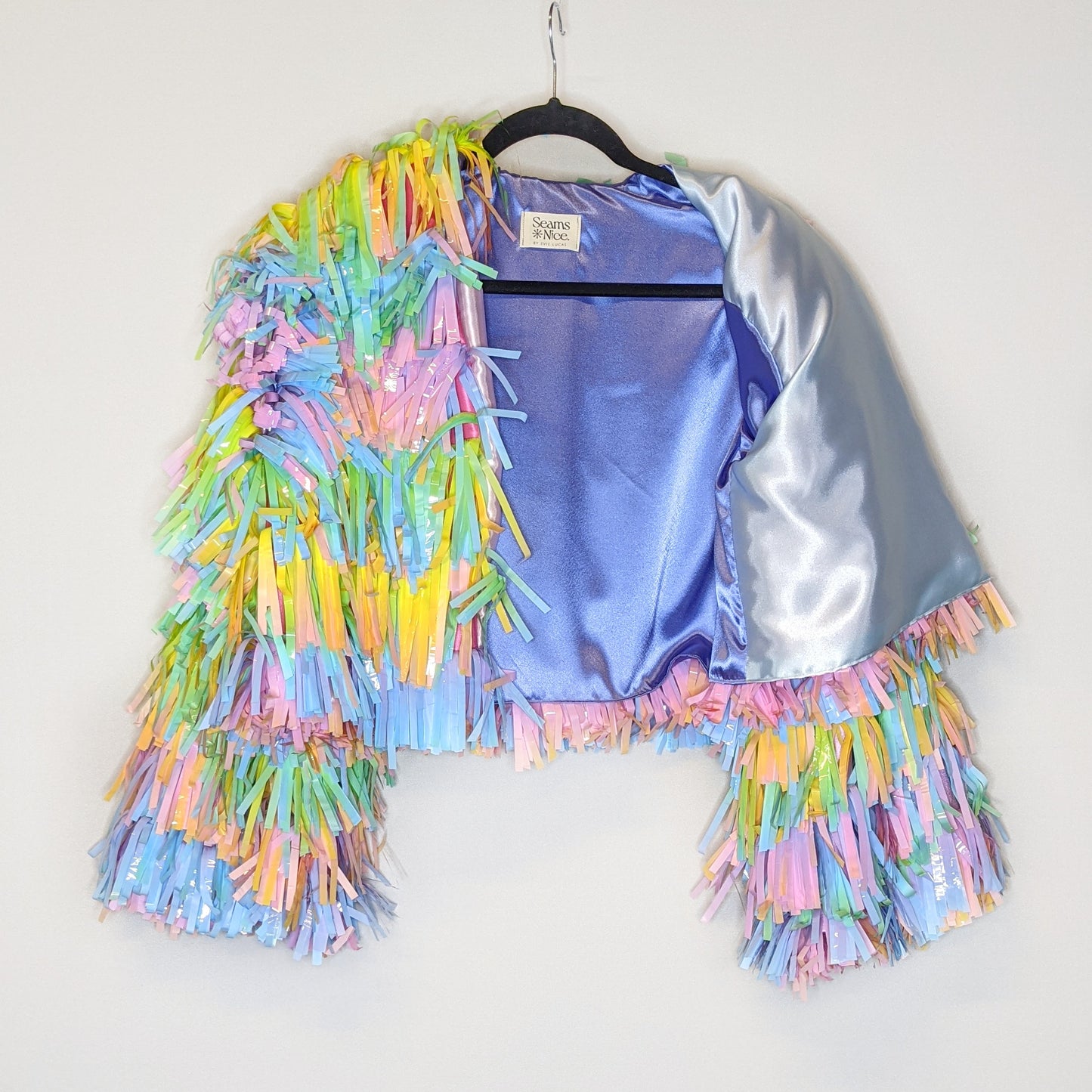 Pastel Rainbow Tinsel Jacket